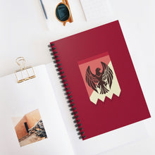 Load image into Gallery viewer, Black Eagles Spiral Notebook (Lined)
