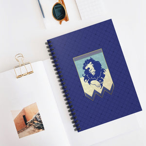 Blue Lions Spiral Notebook (Lined)