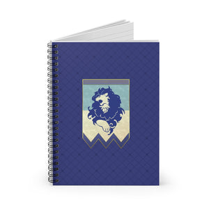 Blue Lions Spiral Notebook (Lined)