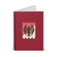 Load image into Gallery viewer, Black Eagles Spiral Notebook (Lined)
